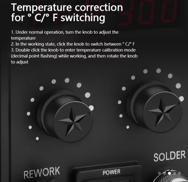 Паяльная станция 2 в 1 8586D с феном и паяльником, цифровая LED, 700 Вт, регулировка температуры 0644 фото