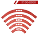 Шаблони радіусні великі R100, R150, R200, R250, R300 набір 0339 фото 1