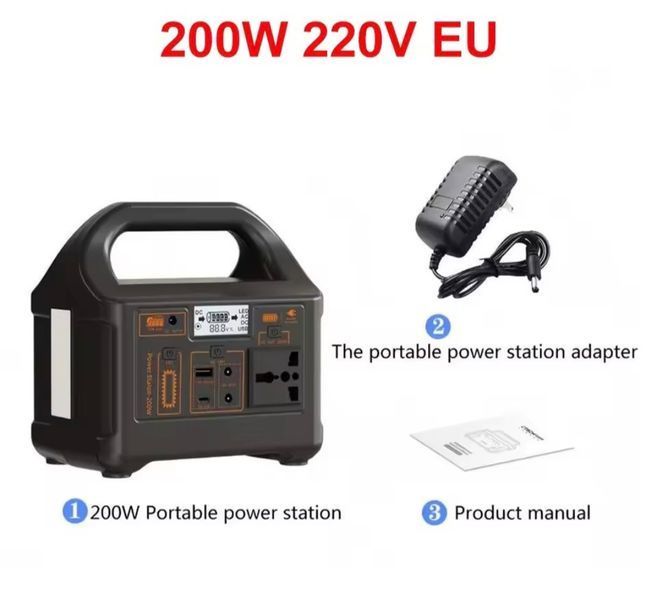 Зарядна станція 200W / Портативна зарядна станція на 200 Вт 0603 фото
