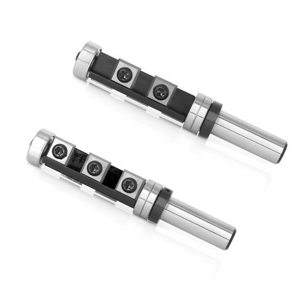 Фреза обгонная с верхним и нижним подшипником и сменными 5 ножами S12xD19xL50.8 0663 фото